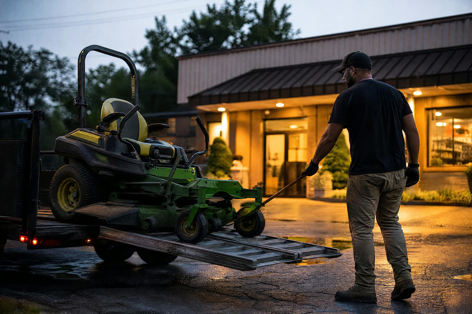 Owner-operator and his rig